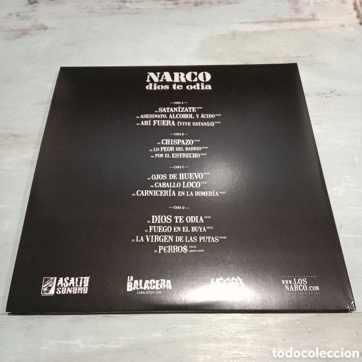 Discos de vinilo: NARCO - DIOS TE ODIA - LP DOBLE GATEFOLD - Foto 2