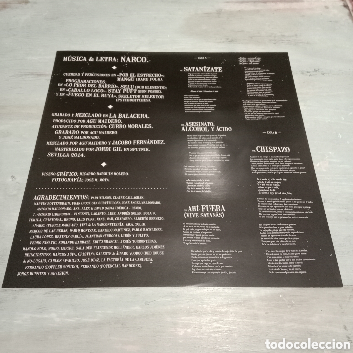 Discos de vinilo: NARCO - DIOS TE ODIA - LP DOBLE GATEFOLD - Foto 6