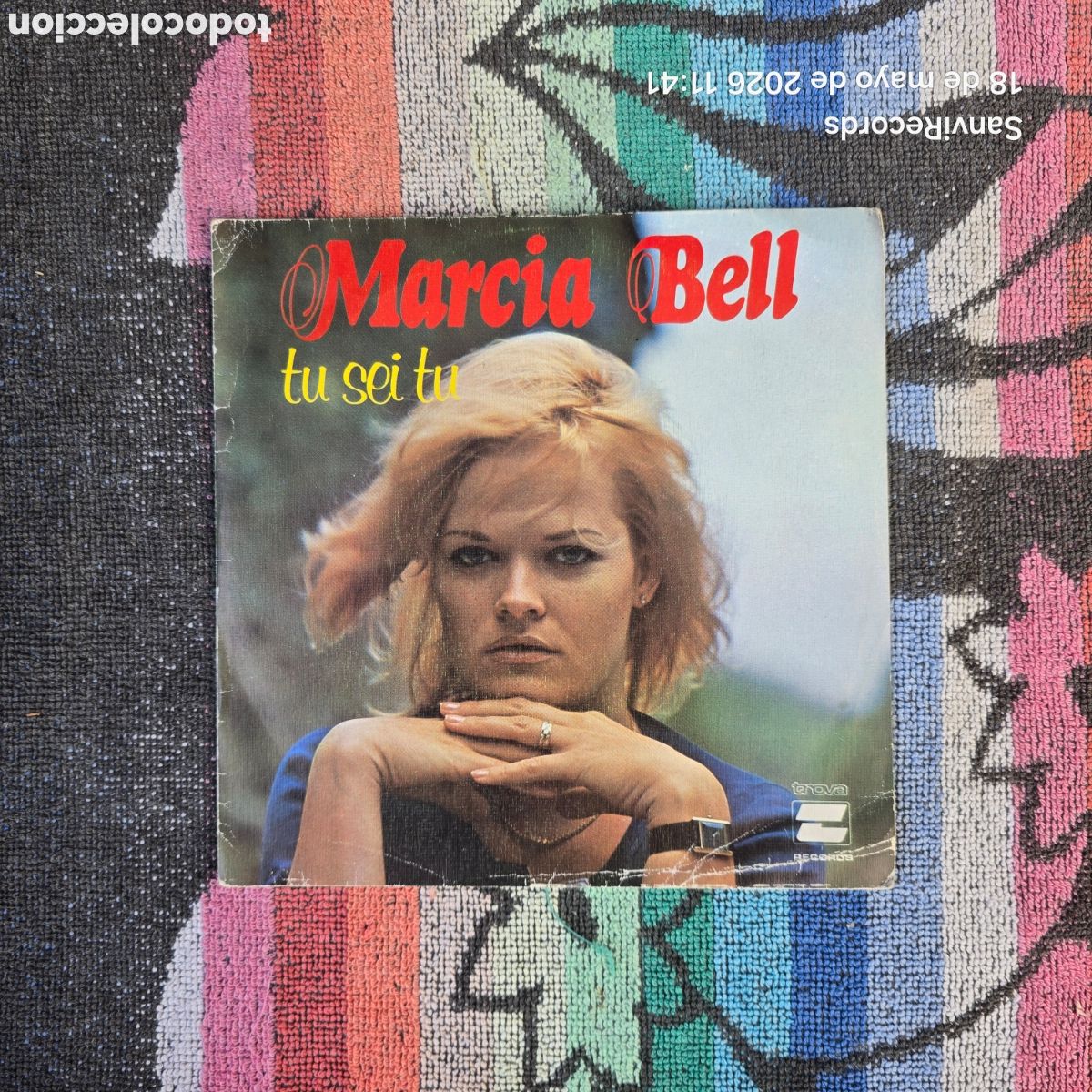 Disques de vinyle: [SINGLE] MARCIA BELL: TU SEI TU - UNA NOCHE M&Aacute;S (TROVA RECORDS) (1979)