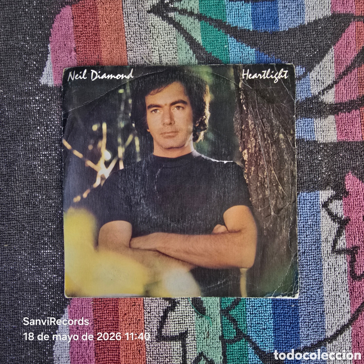 Discos de vinilo: [SINGLE] NEIL DIAMOND: HEARTLIGHT - YOU DON'T KNOW ME (CBS) (1982)