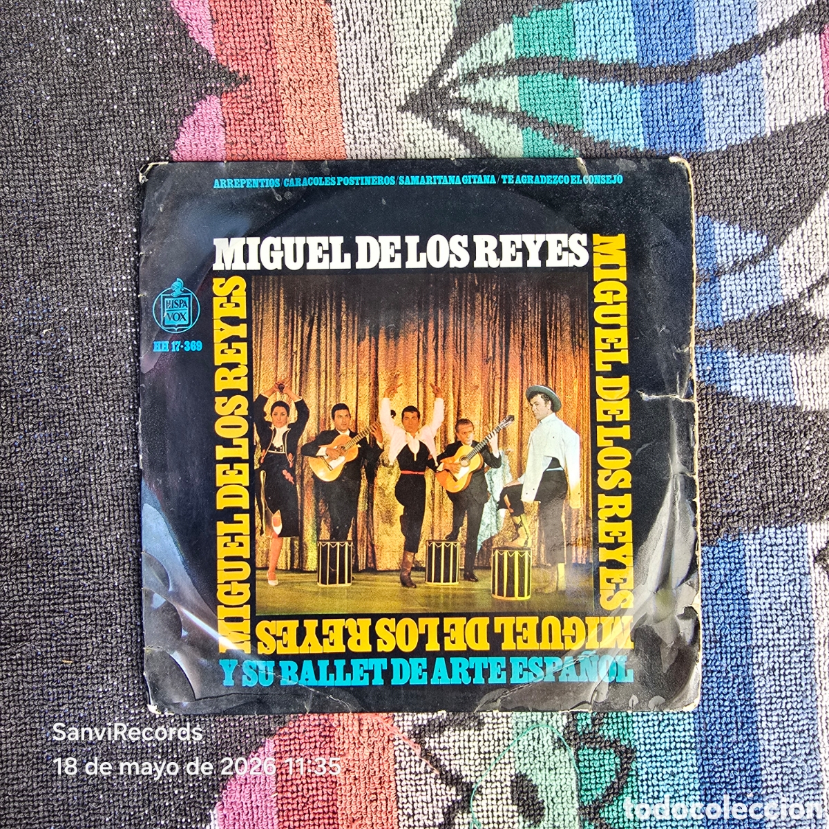 Discos de vinilo: [EP] MIGUEL DE LOS REYES Y SU BALLET DE ARTE ESPA&Ntilde;OL (HISPAVOX) (1967)