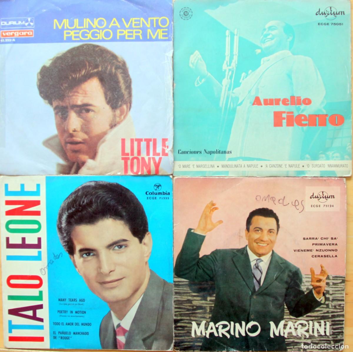 Discos de vinilo: CANCION NAPOLITANA/ITALIANA 1959-1967: AURELIO FIERRO-ITALO LEONE-LITTLE TONY-MARINO MARINI