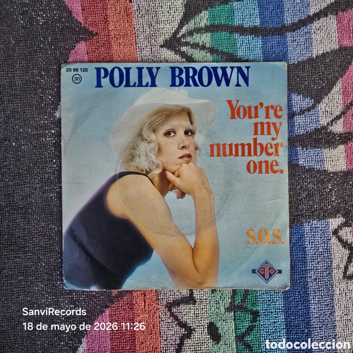 Discos de vinilo: [SINGLE] POLLY BROWN: YOU'RE MY NUMBER ONE - S.O.S. (GTO) (1975)