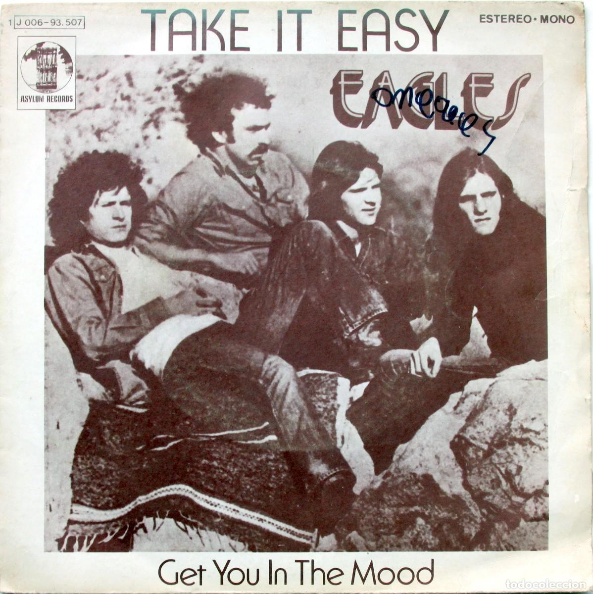 Discos de vinilo: EAGLES: TAKE IT EASY / GET YOU IN THE MOOD - ASYLUM 1972