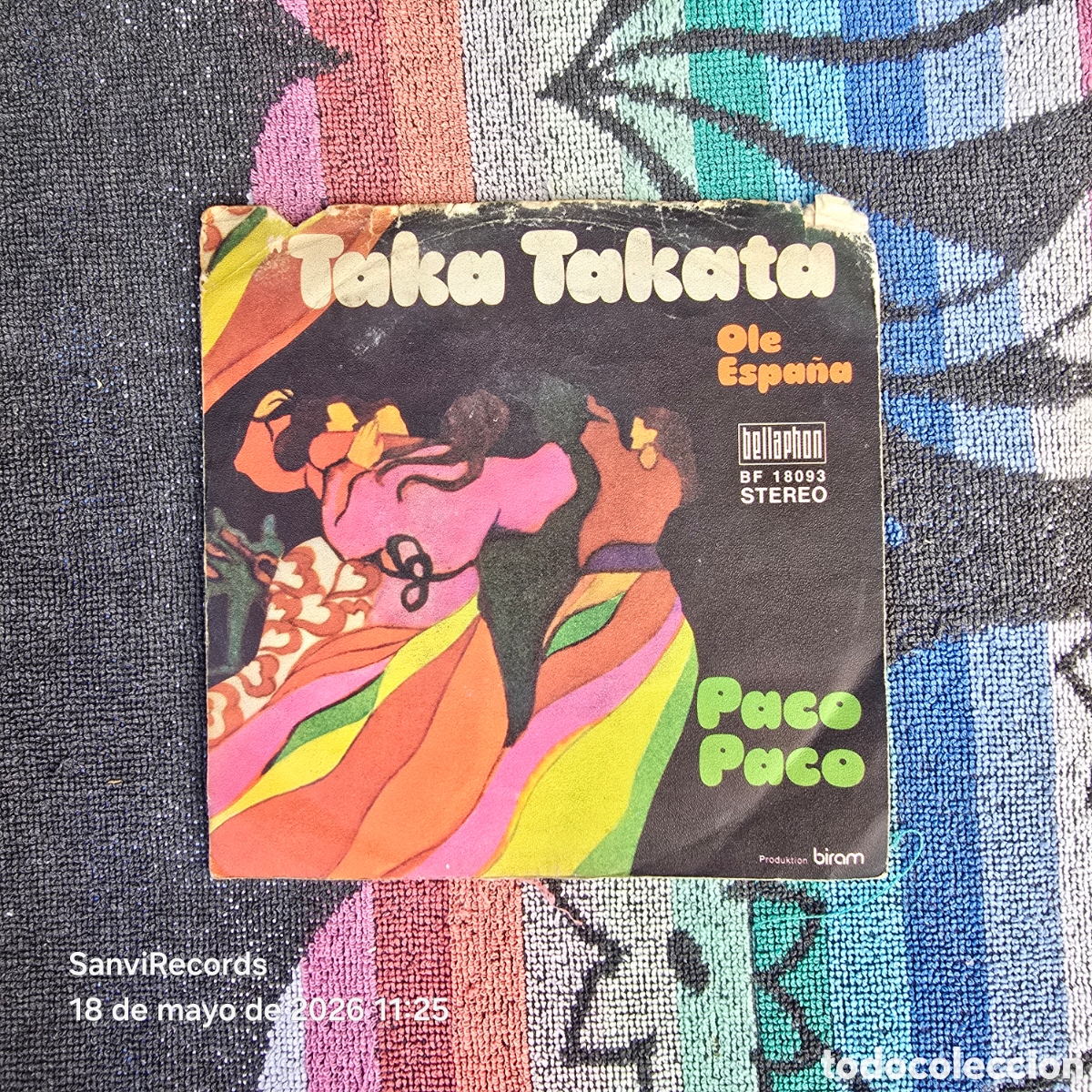 Discos de vinilo: [SINGLE] PACO PACO: TAKA TAKATA - OLE ESPA&Ntilde;A (BELLAPHON) (1972)