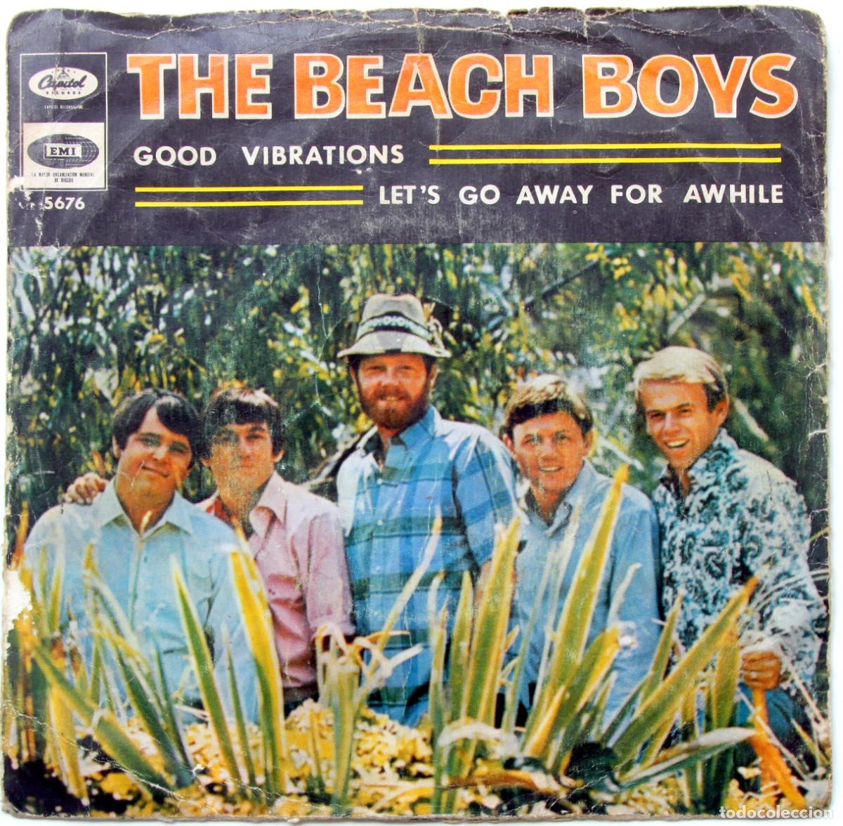 Discos de vinilo: THE BEACH BOYS: GODD VIBRATIONS / LET'S GO AWAY FOR A WHILE - CAPITOL 1966