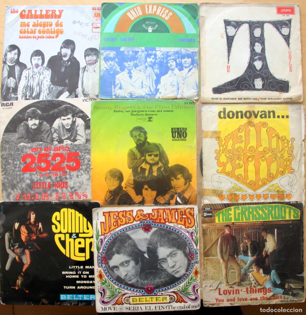 Discos de vinilo: USA 1966-72: DONOVAN-JESS & JAMES-KENNY ROGERS-OHIO EXPRESS-SONNY & CHER-GALLERY-TURTLES-GRASSROOTS