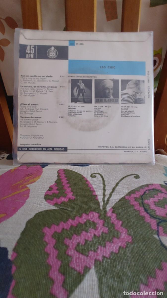 Discos de vinilo: LAS CHIC-EP PON UN ANILLO EN MI DEDO +3 - Foto 2
