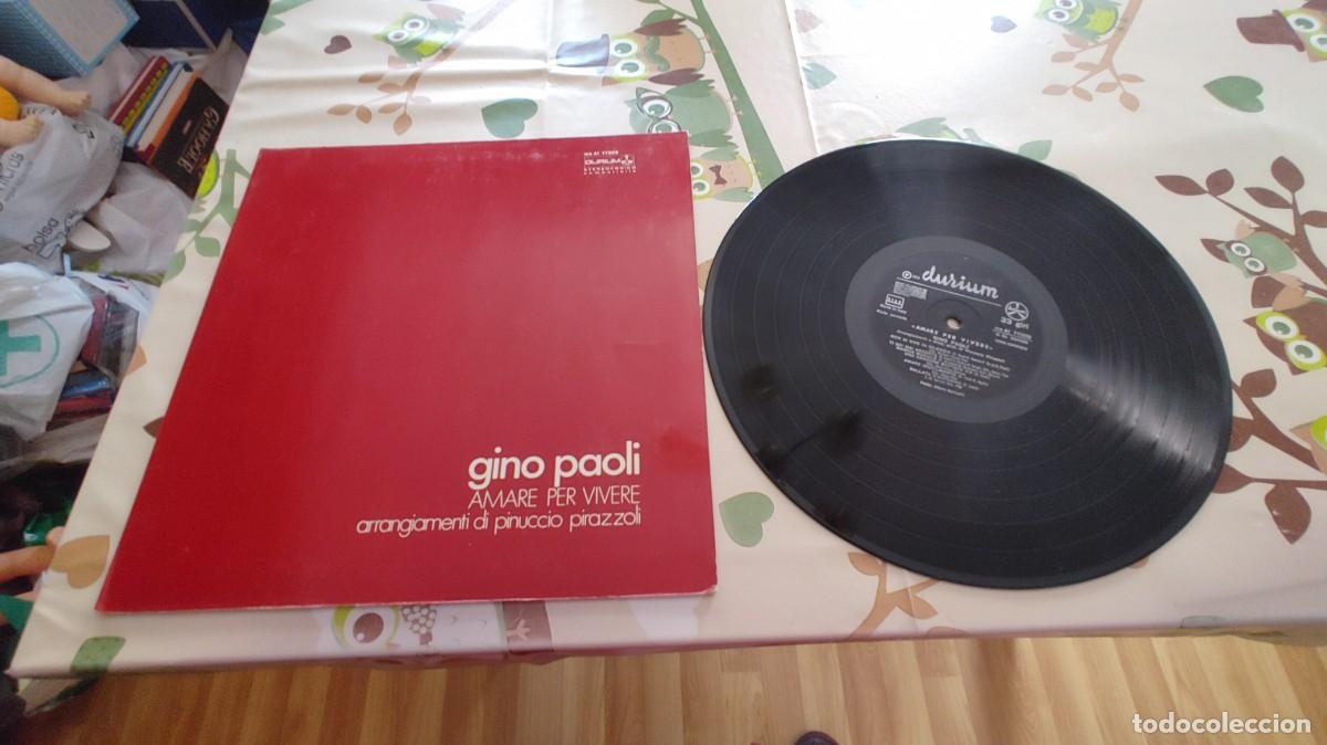 Discos de vinilo: GINO PAOLI-LP AMARE PER VIVERE-NUEVO