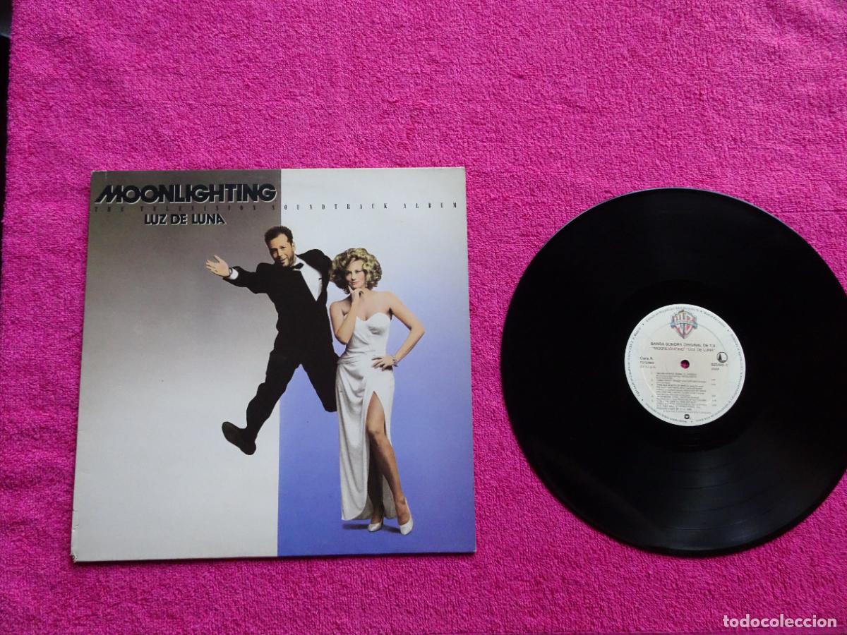 Discos de vinilo: luz de luna moonlighting banda sonora original de tv cbs 925460-1 banda sonora original de tv lp