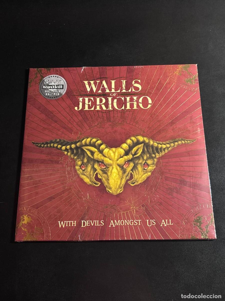 Discos de vinilo: Walls Of Jericho With Devils Amongst Us All Disco de vinilo rojo/dorado LP hardcore metal hxc