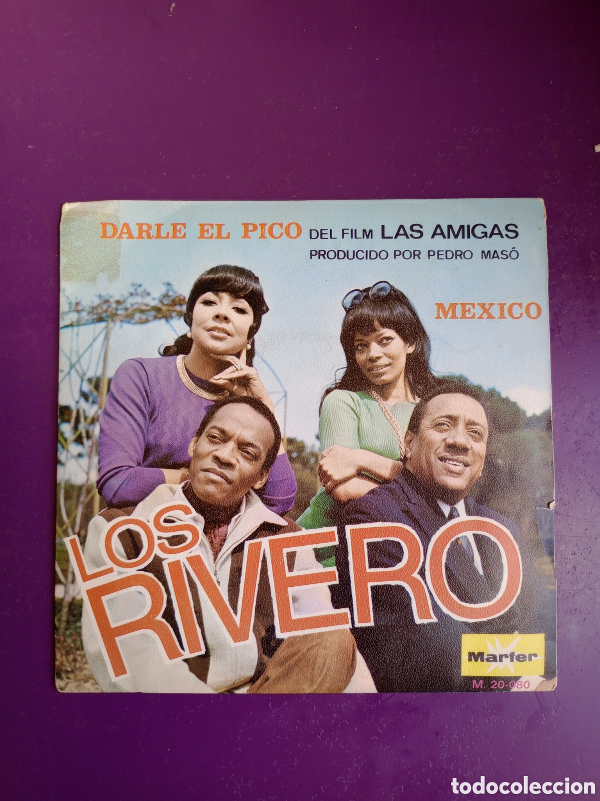 Discos de vinilo: LOS RIVERO Sg MARFER 1969 BSO LAS AMIGAS - PEDRO MASO - darle el pico/ mexico