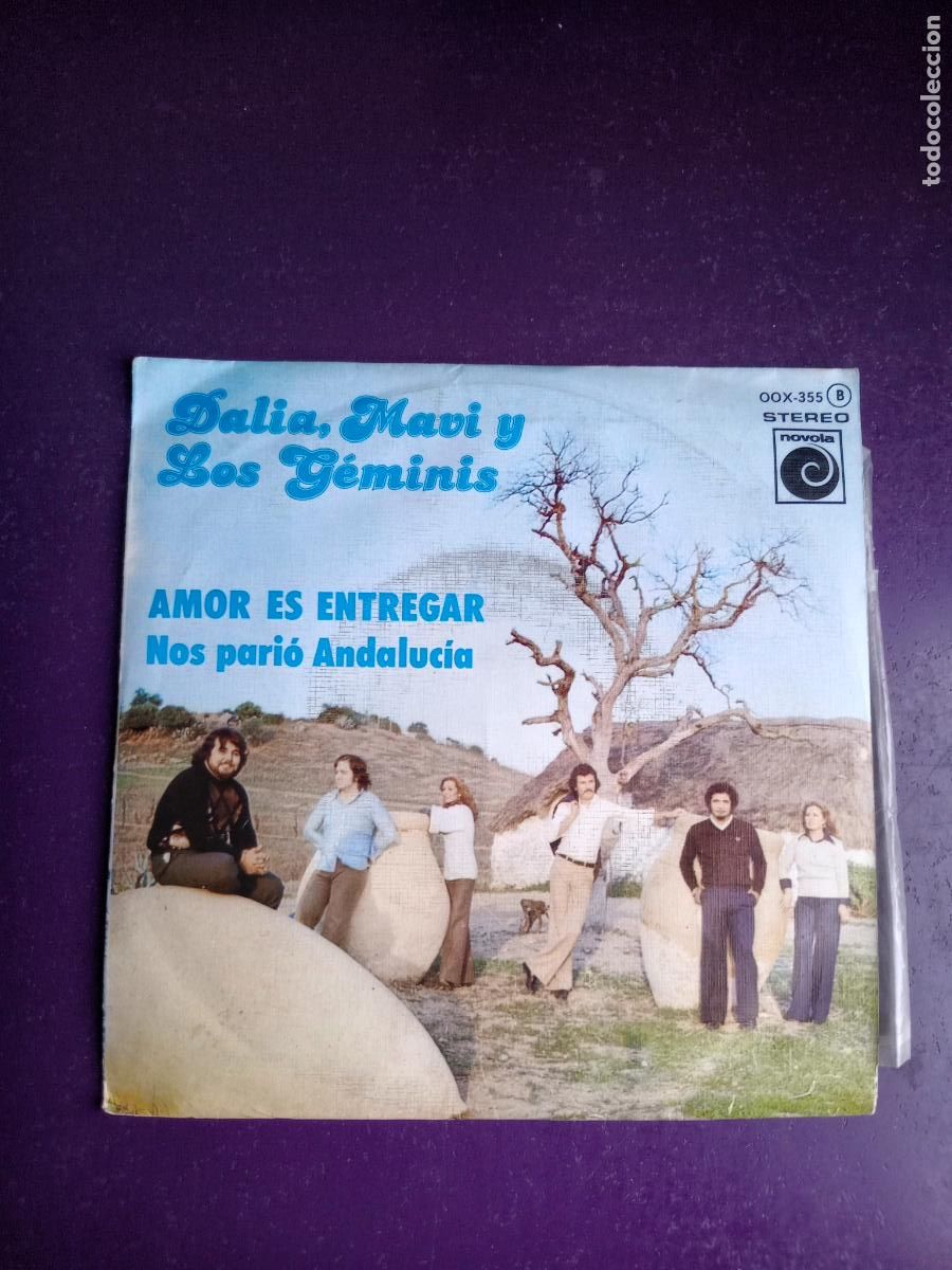 Discos de vinilo: Dalia, Mavi y Los G&eacute;minis &lrm;&ndash; Amor Es Entregar - Sg NOVOLA 1977 - FOLK 70'S