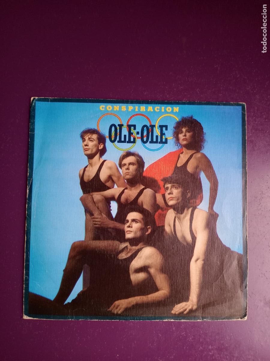 Discos de vinilo: Ole Ole &ndash; Conspiraci&oacute;n - Sg CBS 1983 - TECNO POP 80'S - VICKY LARRAZ, muy poco uso