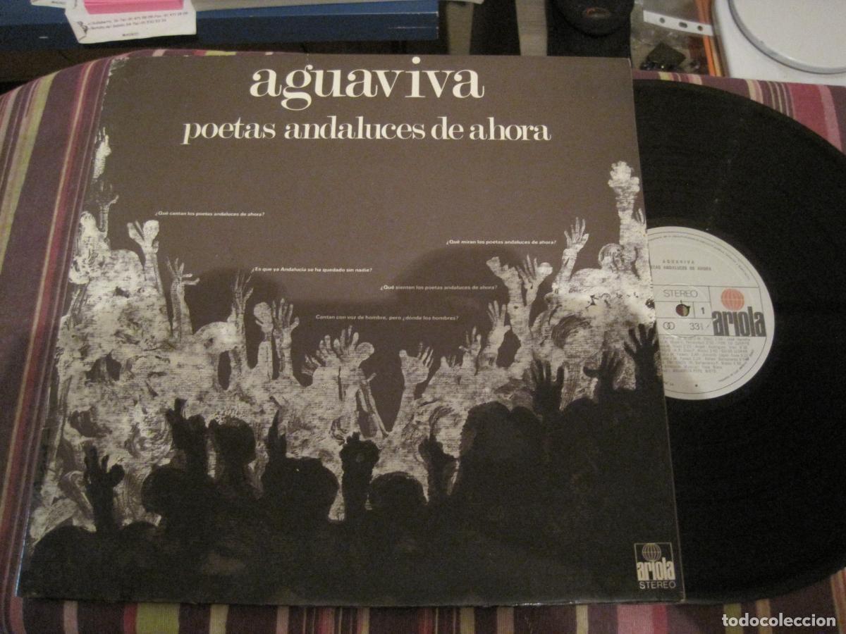 Discos de vinilo: LP AGUAVIVA POETAS ANDALUCES DE AHORA GATEFOLD ARIOLA 1975