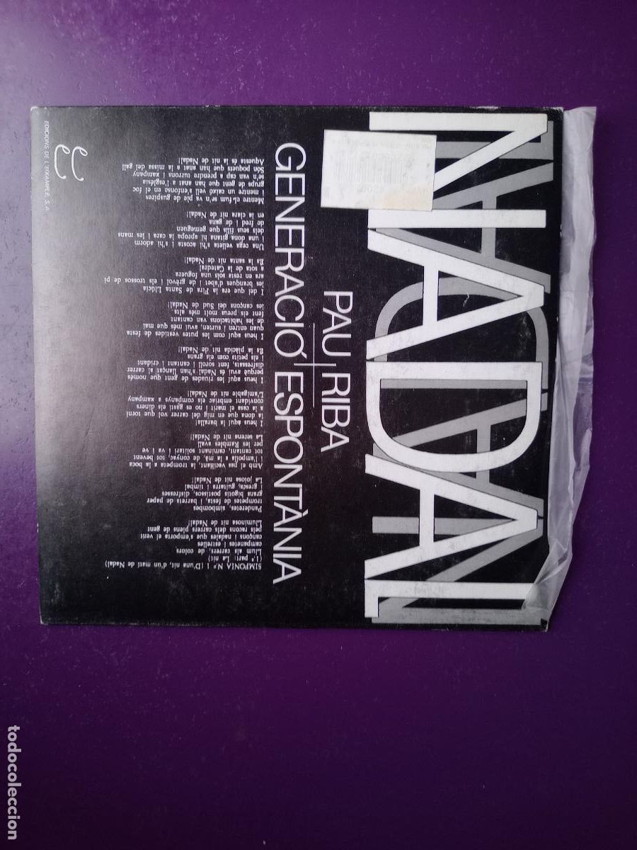 Discos de vinilo: Pau Riba I Generaci&oacute; Espont&agrave;nia &lrm;&ndash; La Nit De Nadal / El Mat&iacute; De Nadal - Sg EIXAMPLE 1987 - SIN USO
