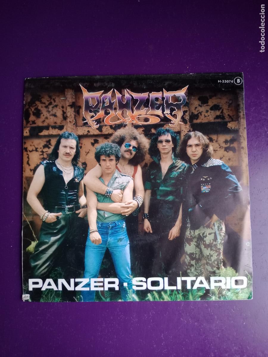 Discos de vinilo: PANZER - PANZER / SOLITARIO - SG CHAPA 1982 - HEAVY METAL - SIN ESTRENAR