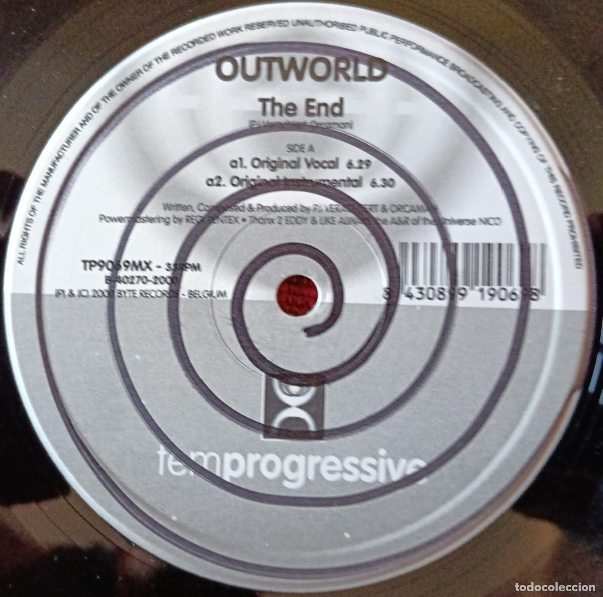 Discos de vinilo: OUTWORLD ** The End ** MAXI SINGLE VINILO 2000 - Foto 3