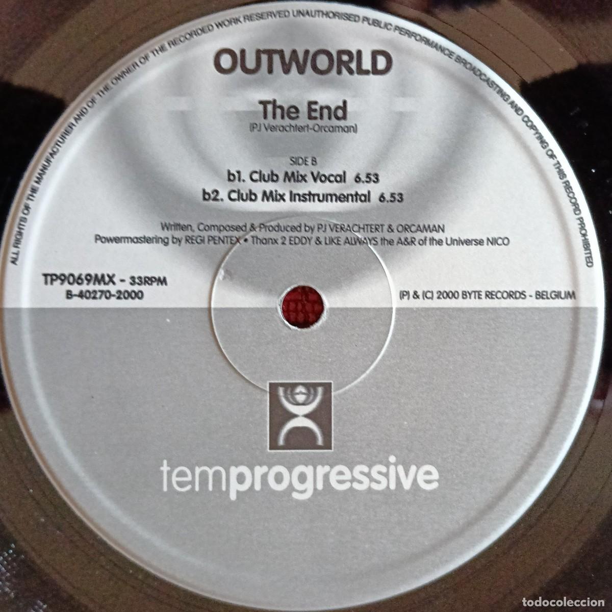 Discos de vinilo: OUTWORLD ** The End ** MAXI SINGLE VINILO 2000 - Foto 4