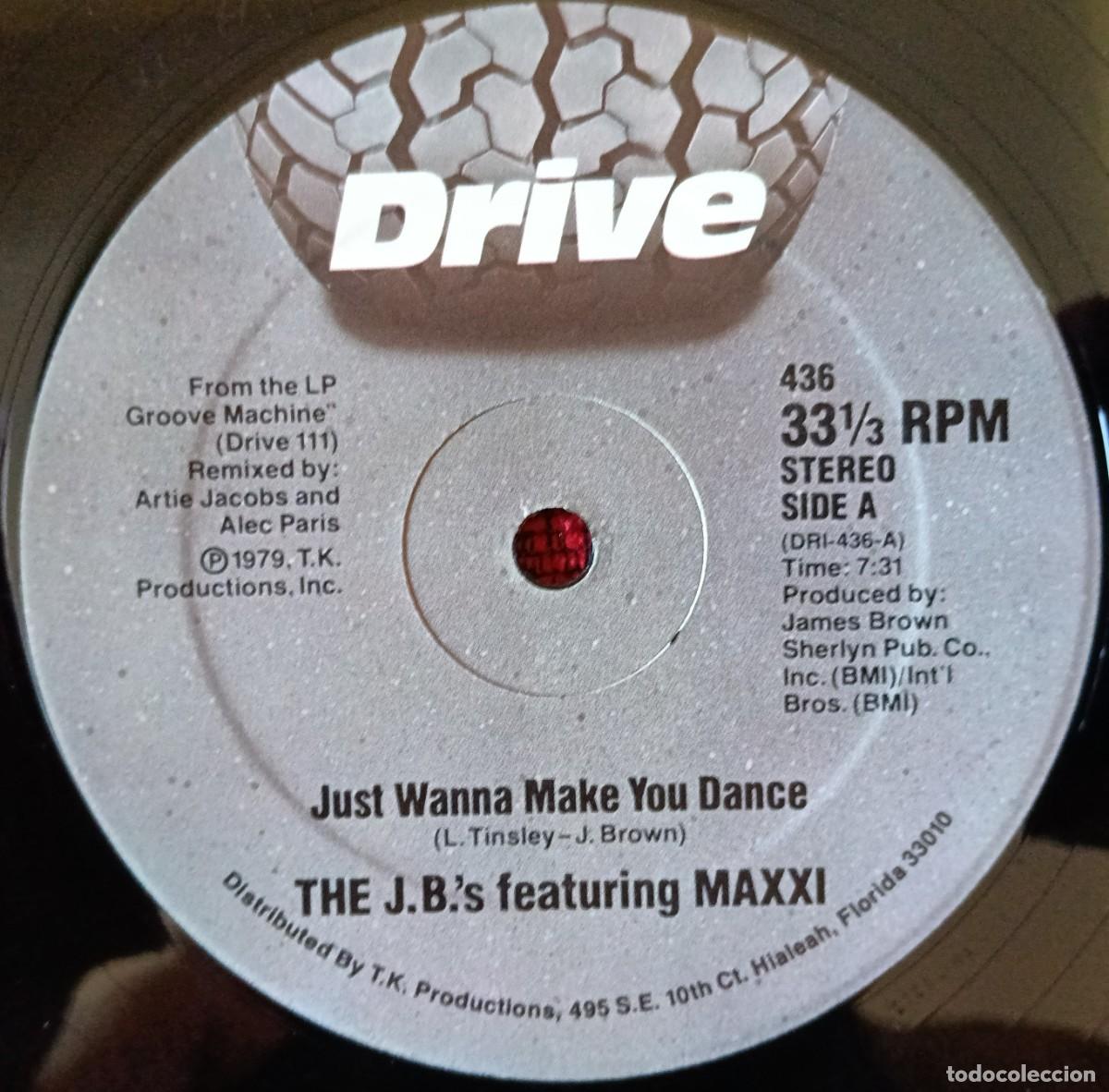 Discos de vinilo: THE J.B.'s Featuring MAXXI ** Just Wanna Make You Dance ** MAXI SINGLE VINILO 1979 USA
