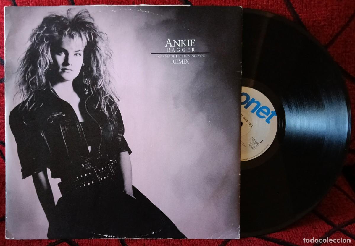 Discos de vinilo: ANKIE BAGGER ** I Was Made For Loving You ** MAXI SINGLE VINILO SUECIA 1989