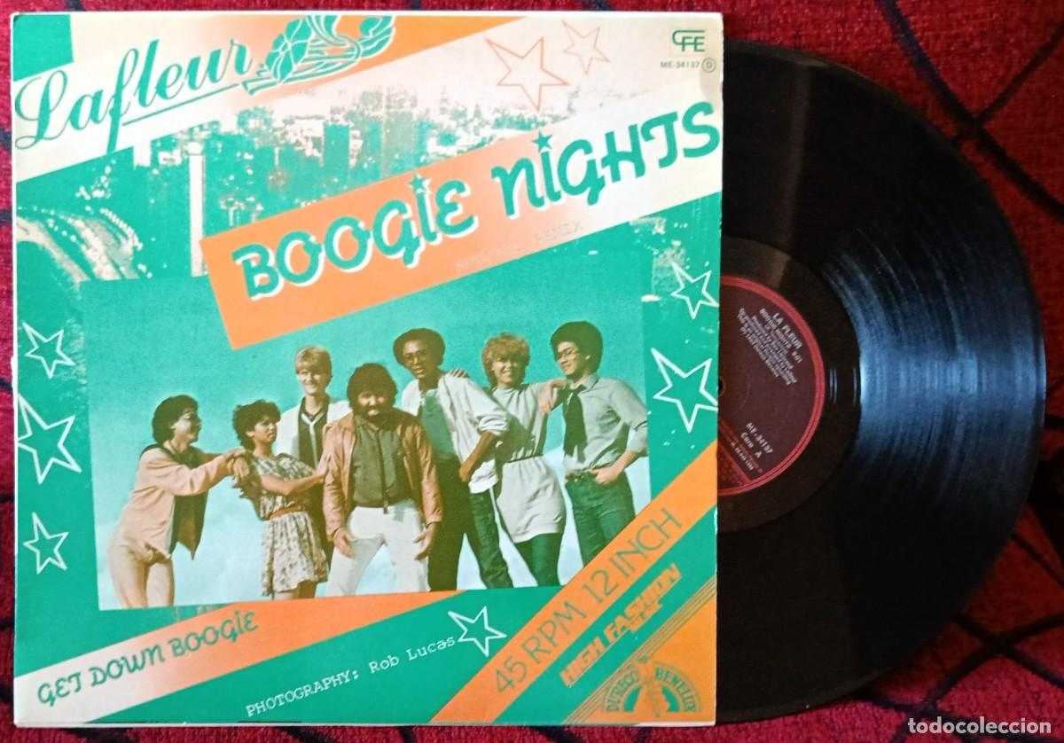 Discos de vinil: LAFLEUR ** Boogie Nights (Special Remix) ** MAXI SINGLE VINILO 1983