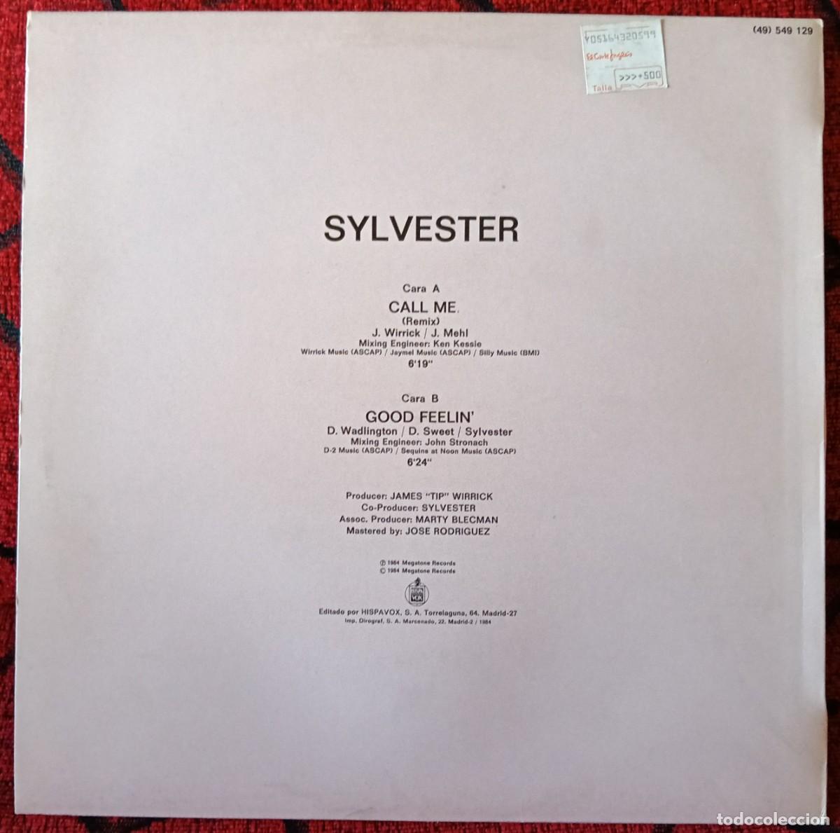 Discos de vinilo: SYLVESTER ** Call Me (Remix) ** MAXI SINGLE VINILO 1984 - Foto 2