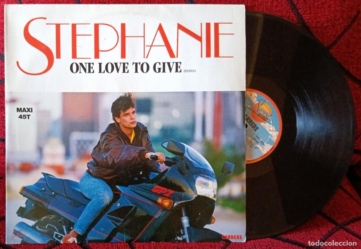 Discos de vinilo: STEPHANIE ** One Love To Give (Remix) ** MAXI SINGLE VINILO 1986