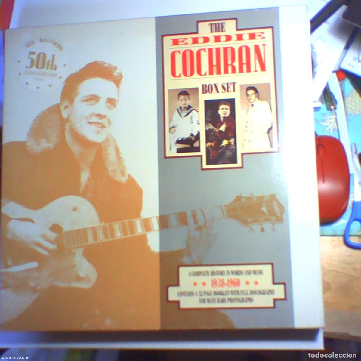 Discos de vinilo: lp 6 discos the eddie cochran box set 1938-1960. emi 1988 england. libreto (seminuevo)