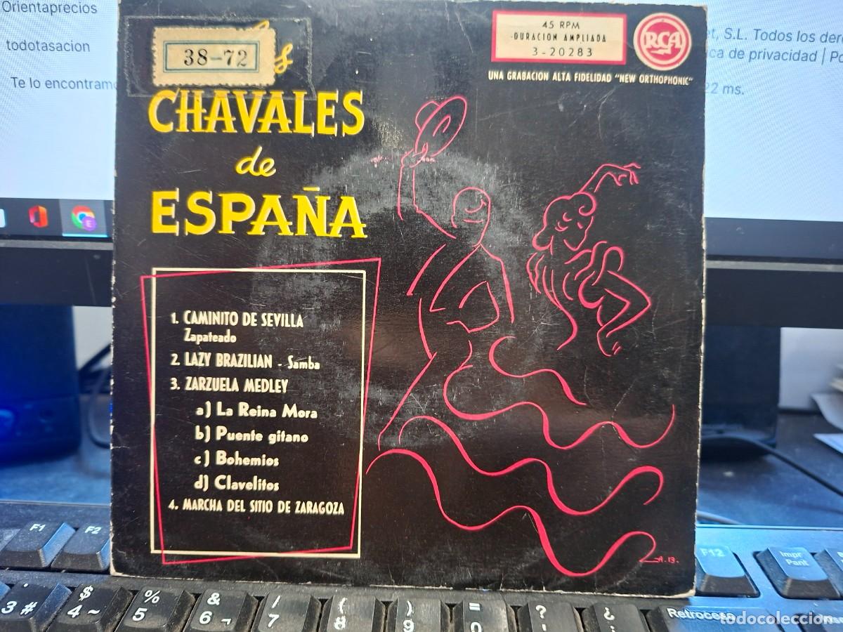 Discos de vinilo: LOS CHAVALES DE ESPA&Ntilde;A - CAMINITO DE SEVILLA - EP DE VINILO DE VINILO