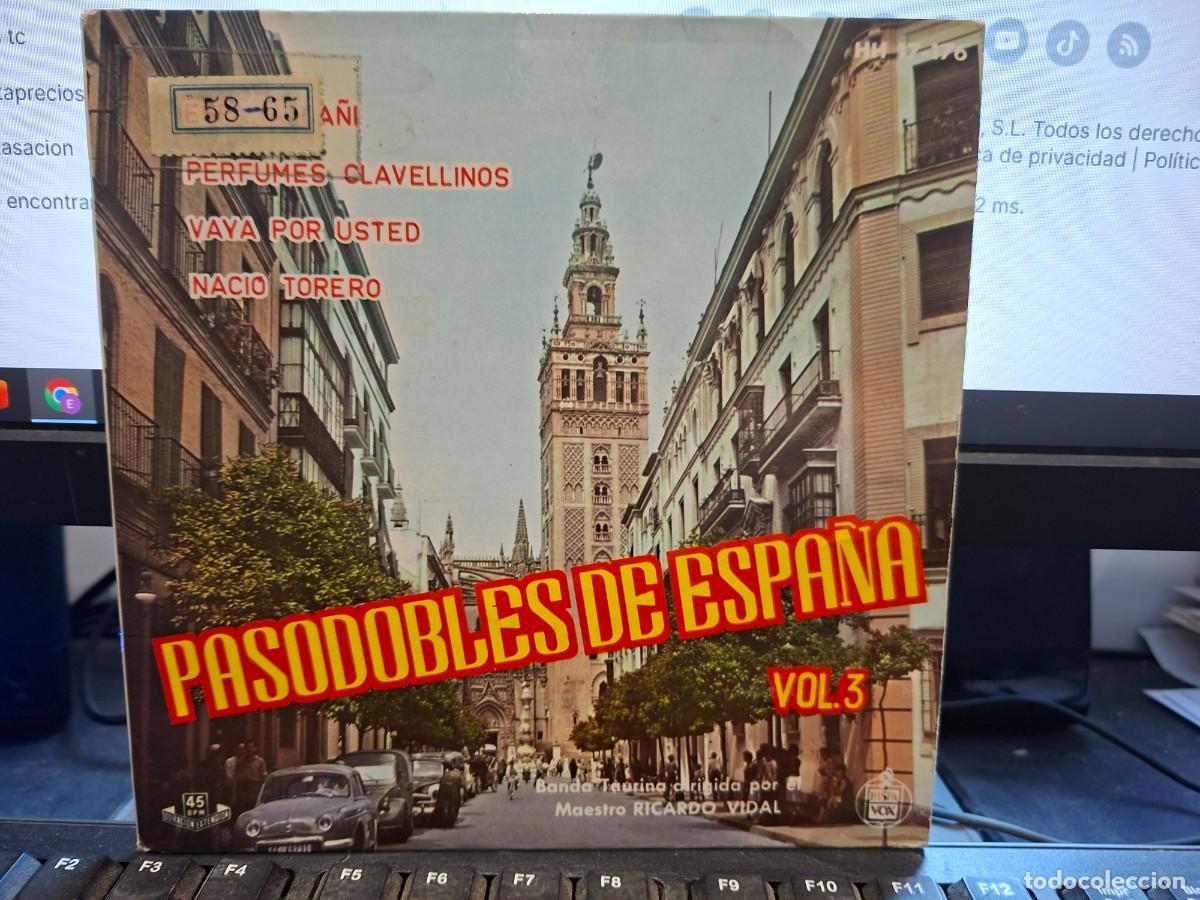 Discos de vinilo: BANDA DEL MAESTRO RICARDO VIDAL - ESPA&Ntilde;A CA&Ntilde;I - EP DE VINILO