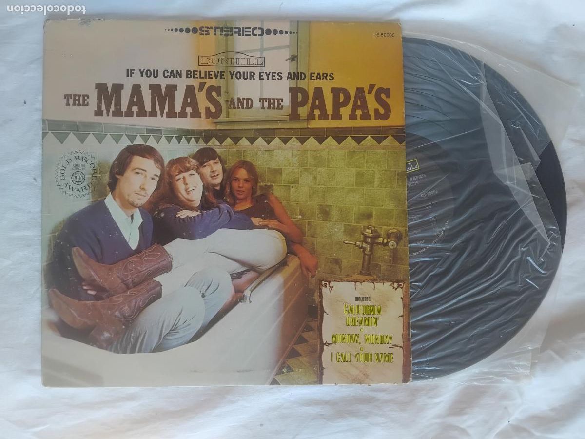Discos de vinilo: THE MAMA'S AND THE PPA'S. IF YOU CAN BELIEVE YOUR EYES AND EARS. LP ABC RECORDS U.S.A.