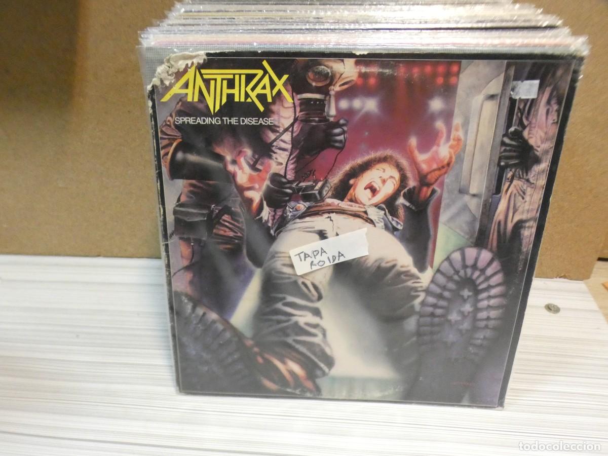 Vinyl records: ARKANSAS1980 PACC702 VINILO LEVE USO ESTADO CORRECTO ANTHRAX TAPA ROIDA