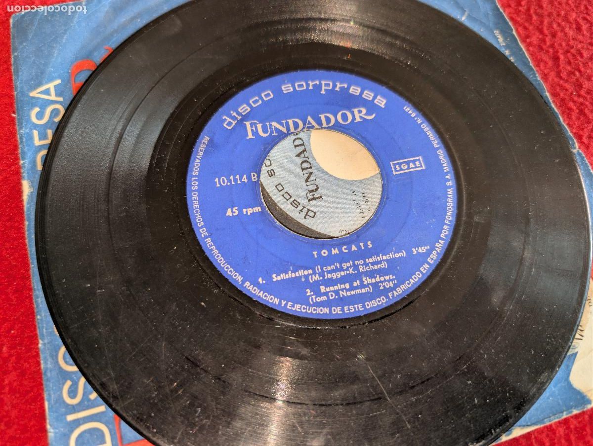 Discos de vinilo: TOMCATS Yesterday/Get off of my cload +2 EP 7'' 1966 Fundador 10114 SPAIN