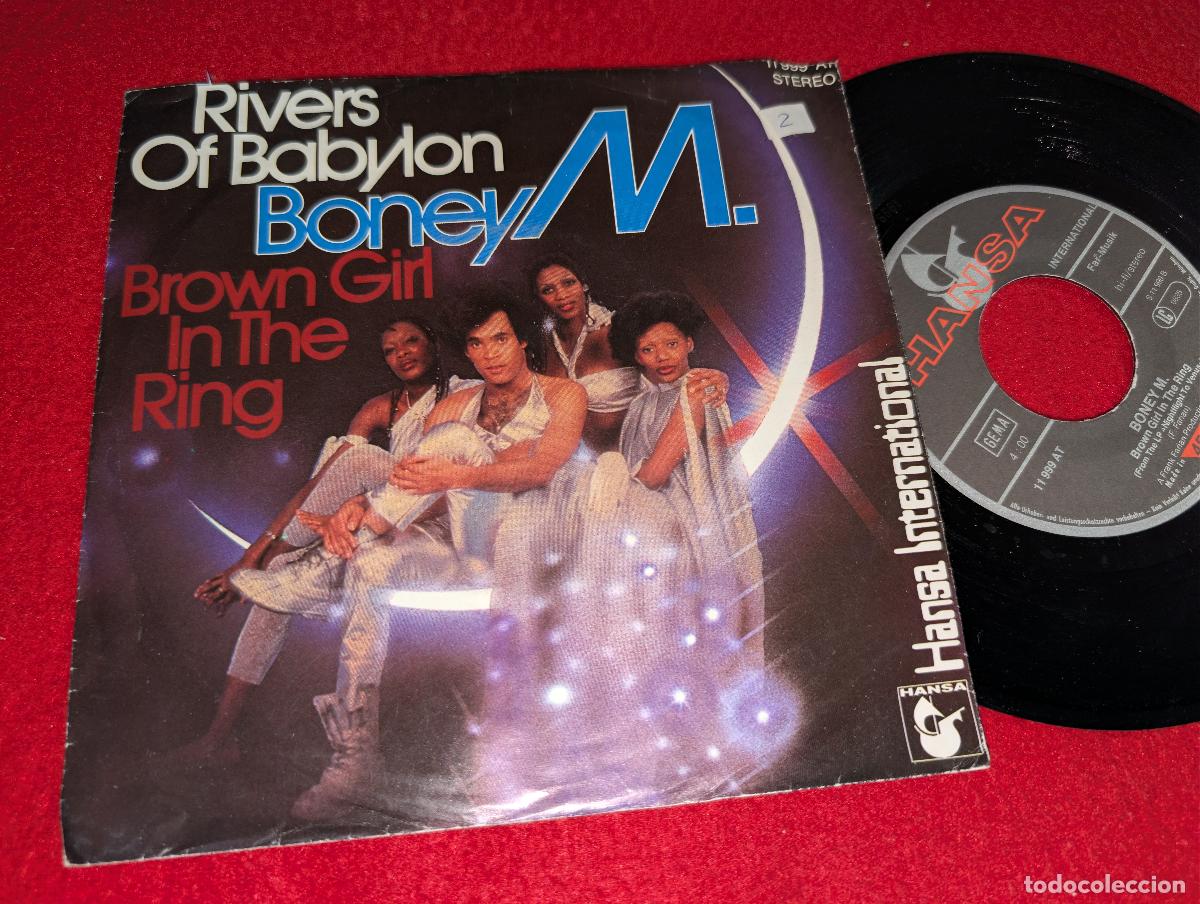 Discos de vinilo: BONEY M. Rivers of babylon/Brown girl in the ring 7'' SINGLE HANSA GERMANY ALEMANIA