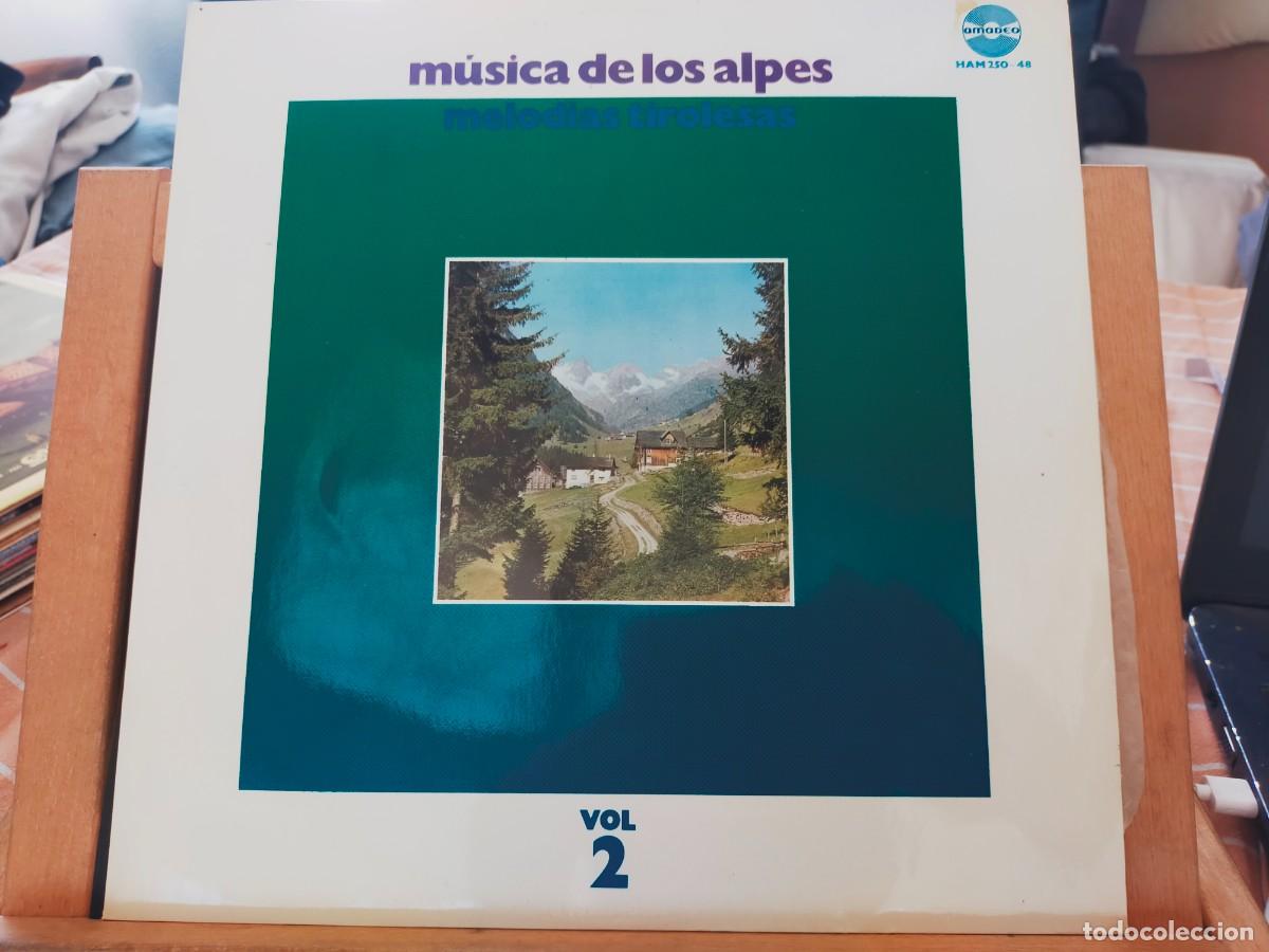 Discos de vinilo: M&Uacute;SICA DE LOS ALPES. MELOD&Iacute;AS TIROLESAS. VOL. 2. AMADEO. HISPAVOX. 14 TEMAS. 1969