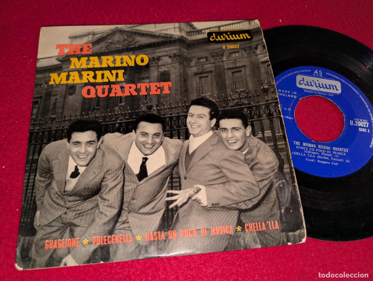 Discos de vinilo: THE MARINO MARINI QUARTET Guaglione/Pulecenella +2 EP 7'' 1957 Durium ENGLAND UK