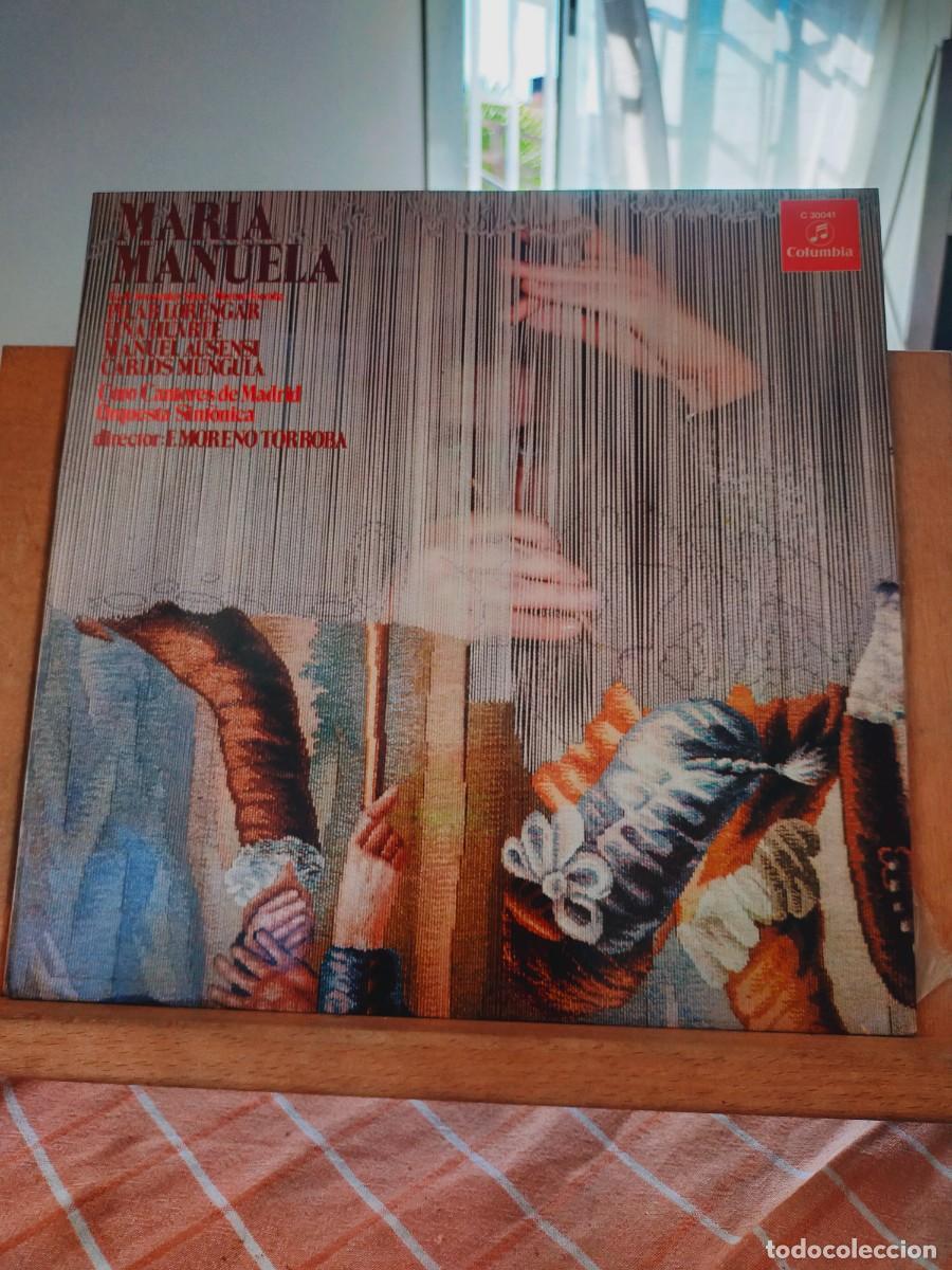 Discos de vinilo: MAR&Iacute;A MANUELA. PILAR LORENGAR-LINA HUARTE-MANUEL AUSENSI-CARLOS MUNGU&Iacute;A-JULITA BERMEJO. 1973