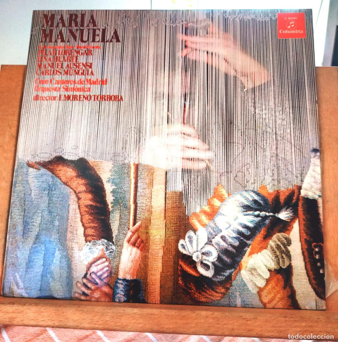 Discos de vinilo: MAR&Iacute;A MANUELA. PILAR LORENGAR-LINA HUARTE-MANUEL AUSENSI-CARLOS MUNGU&Iacute;A-JULITA BERMEJO. 1973