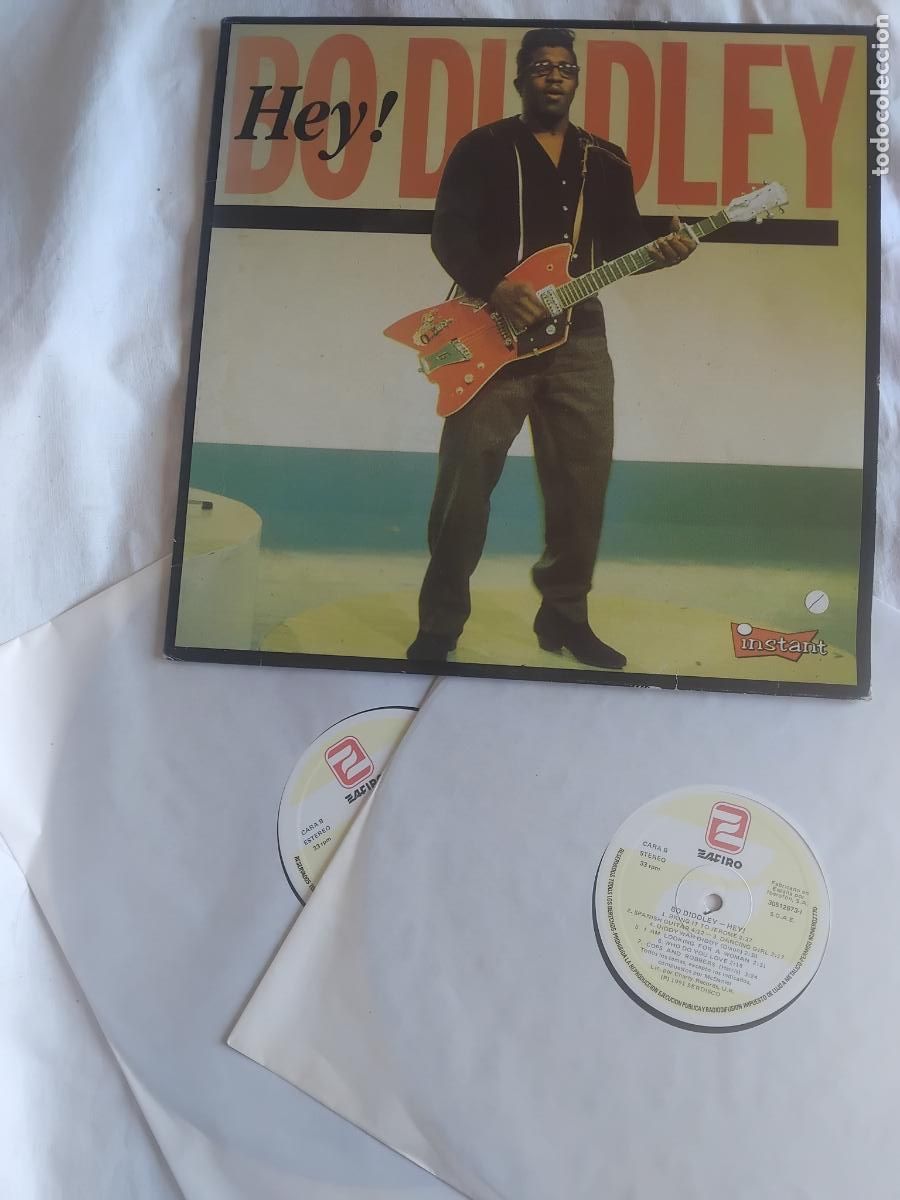 Discos de vinilo: BO DIDDLEY. HEY. 2 LP ZAFIRO 1991.