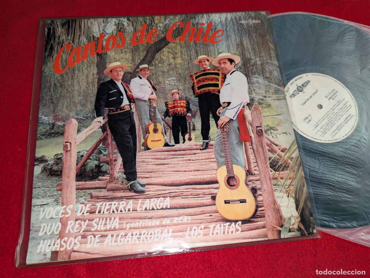 Discos de vinilo: VOCES TIERRA LARGA+DUO REY SILVA+TAITAS+HUASOS ALGARROBAL LP 1969 Cantos Chile PUNTO MUSICAL