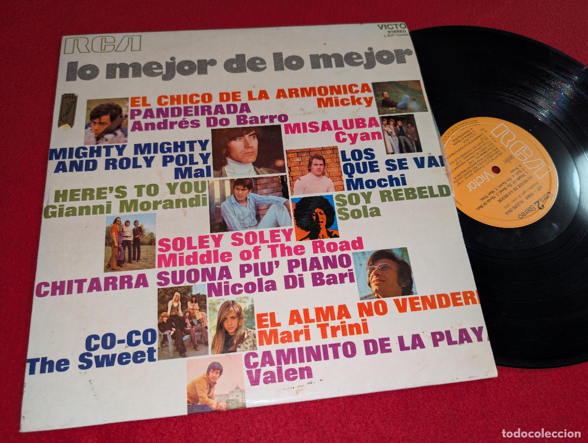 Discos de vinilo: LO MEJOR DE LO MEJOR LP 1972 RCA spain Sweet+Cyan+Sola+Morandi+Bari+Mari Trini+Valen++
