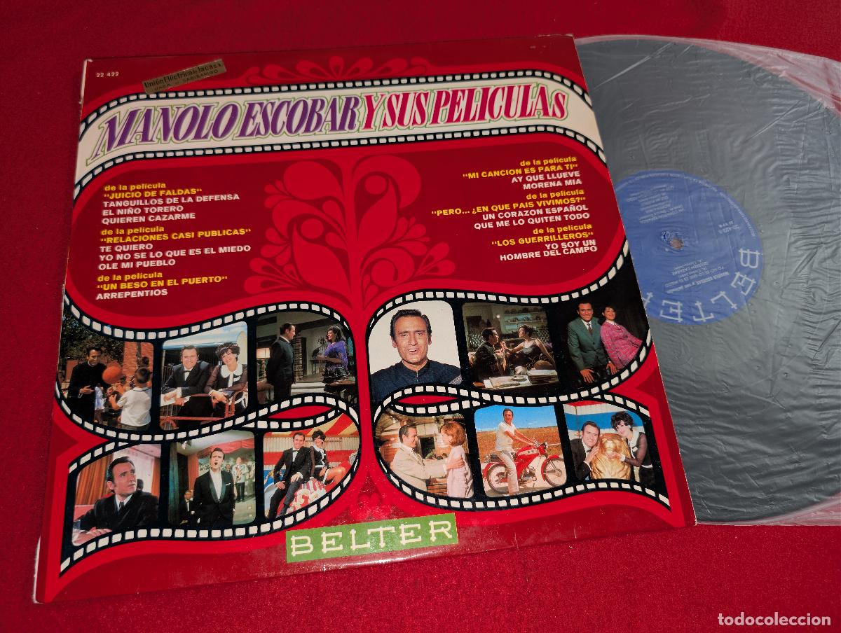 Discos de vinilo: MANOLO ESCOBAR Y SUS PELICULAS BSO LP 1970 Belter