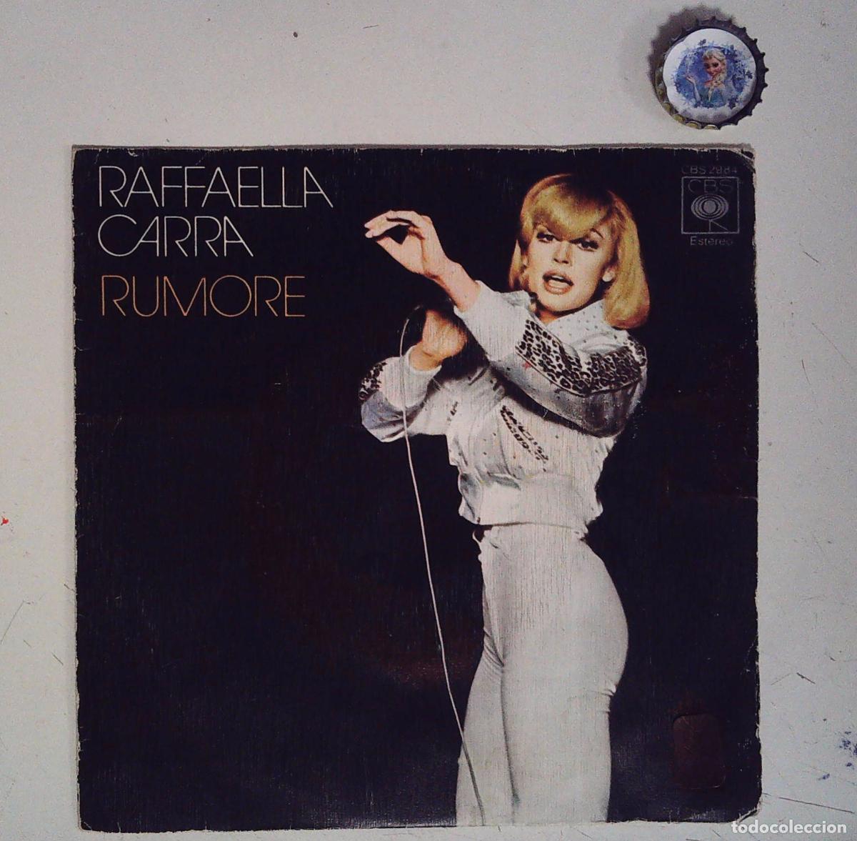 Discos de vinilo: RAFFAELLA CARRA RUMORE FELICITA TA TA SOLO LA PORTADA SIN DISCO