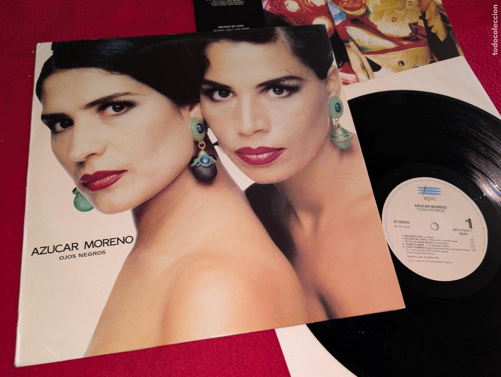 Discos de vinilo: AZUCAR MORENO Ojos negros LP 1992 Epic