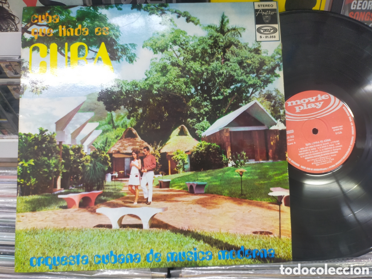 Discos de vinilo: Orquesta cubana de m&uacute;sica moderna LP cuba que linda es cuba Espa&ntilde;a 1971