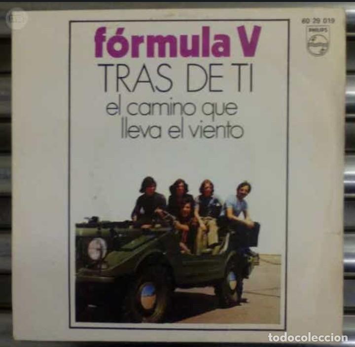 Discos de vinilo: F&oacute;rmula V. Tras de ti. Vinilo single. - Foto 1