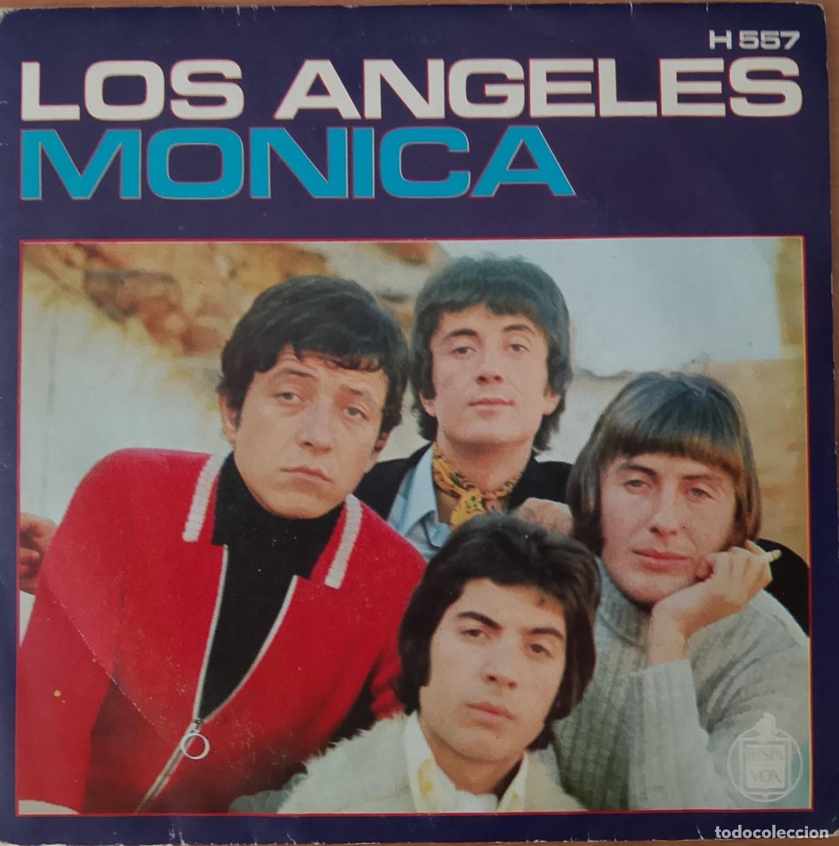 Discos de vinilo: Los &Aacute;ngeles. M&oacute;nica. Vinilo single.