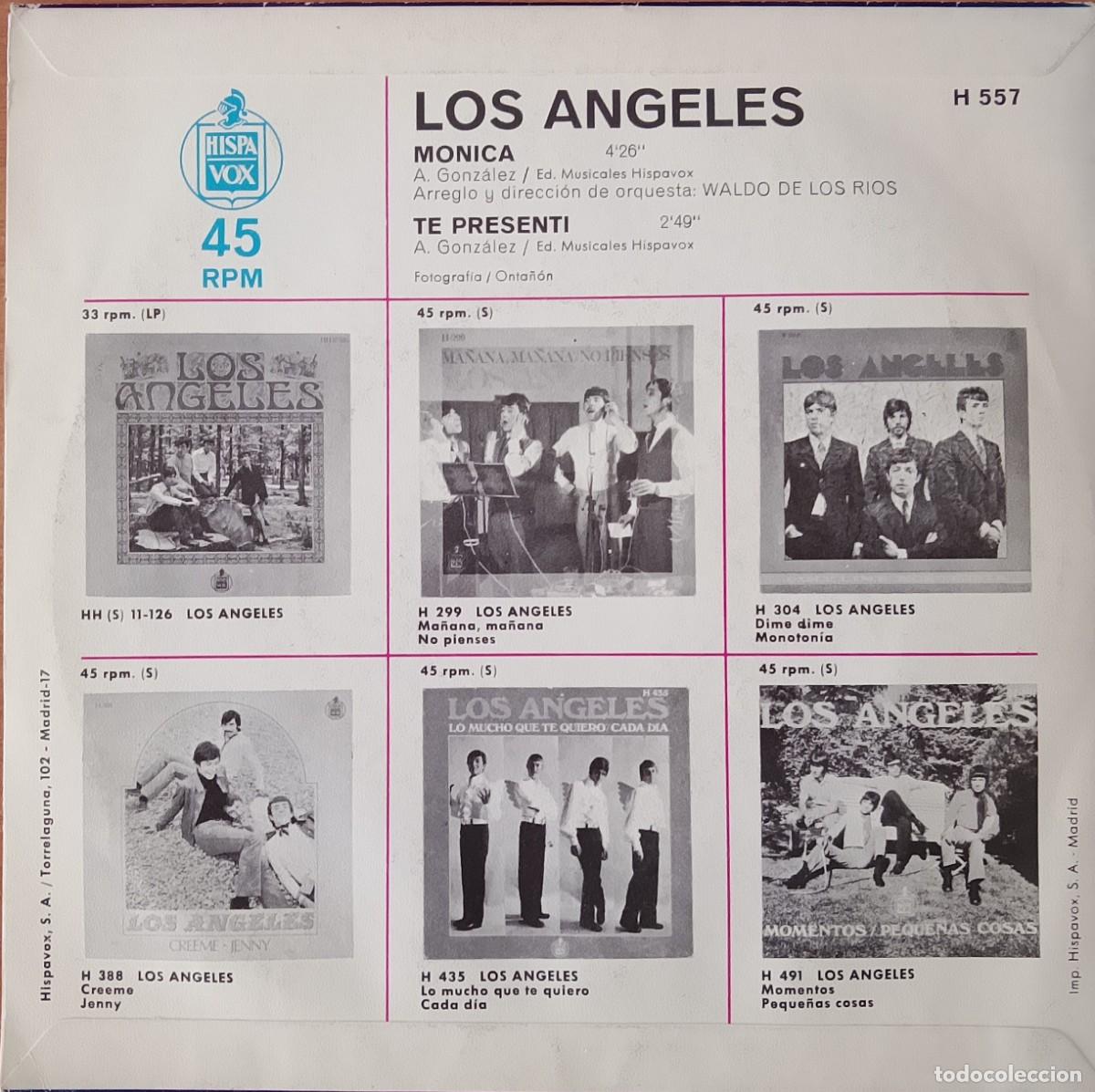Discos de vinilo: Los &Aacute;ngeles. M&oacute;nica. Vinilo single. - Foto 2