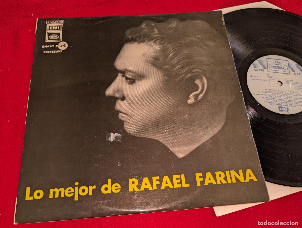 Discos de vinilo: RAFAEL FARINA Lo mejor de Rafael Farina LP 1972 EMI Regal